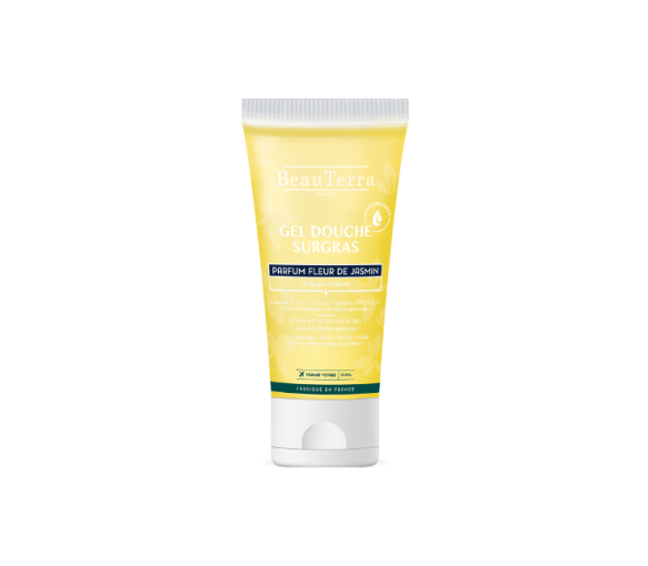 Gel Douche Surgras fleur de Jasmin Beauterra - tube de 100 ml - image 1