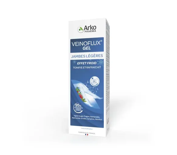 Gel jambes légères effet froid Veinoflux Arkopharma - tube de 150ml - image 2