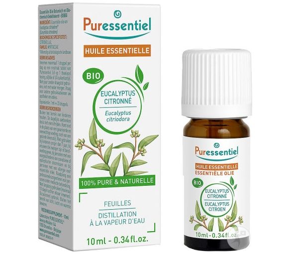 Huile essentielle d'Eucalyptus citronné Puressentiel - flacon de 10ml