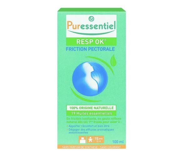 Resp ok friction pectoral aux 19 huiles essentielles Puressentiel - flacon de 100ml - image 1