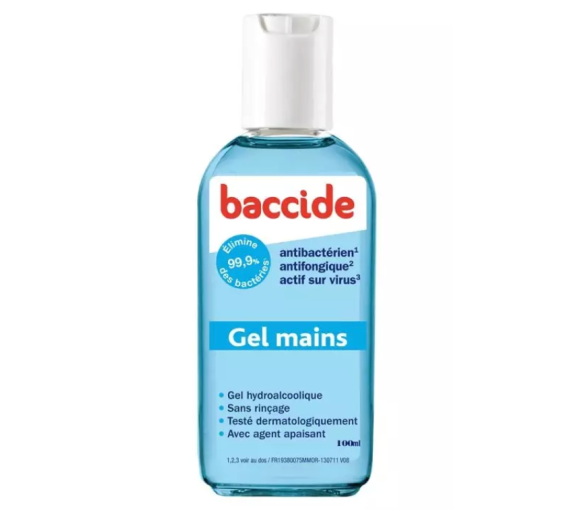 Gel mains anti-bactérien Baccide Cooper - flacon de 100 ml
