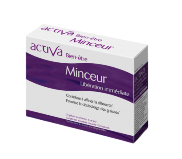 Bien-être minceur libération immédiate Activa - boîte de 30 gélules