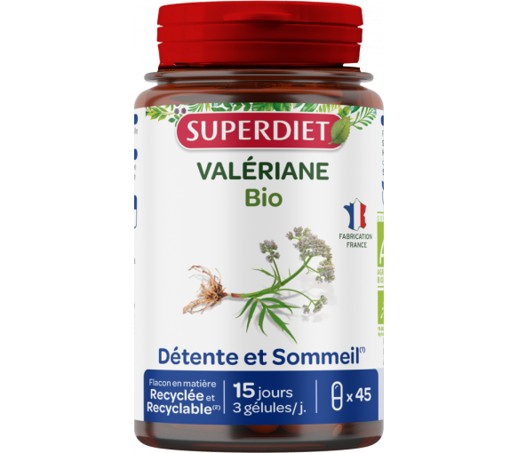 Valériane bio Super Diet - boite de 45 gélules - image 1
