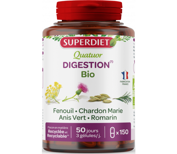 Quatuor digestion bio Super Diet - boite de 150 gélules - image 1