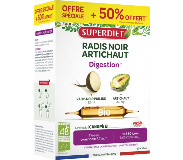 Radis noir / Artichaut bio Super Diet - image 1