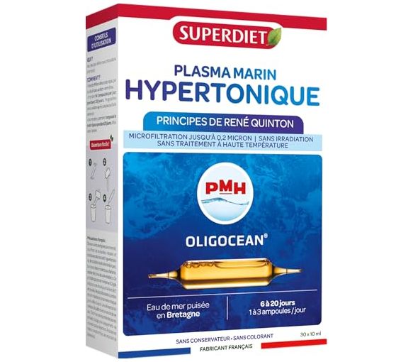 PMH plasma marin hypertonique Super Diet – 10 ampoules de 15 ml