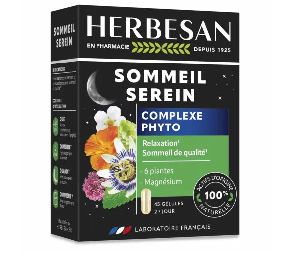 Sommeil serein Herbesan - boite de 45 gélules - image 1