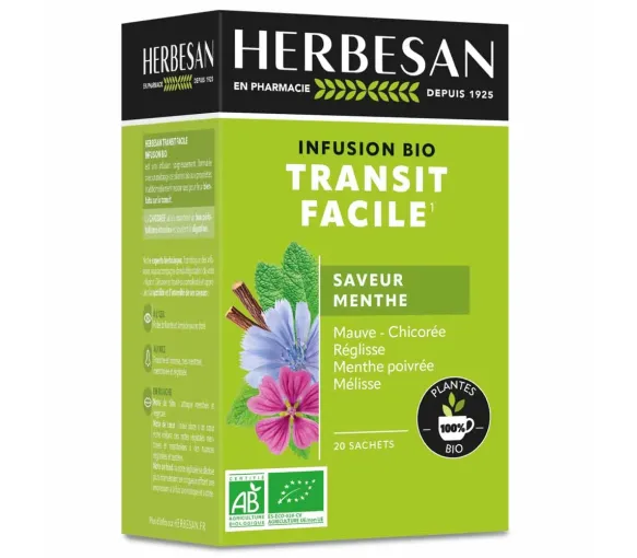 Herbesan infusion transit facile BIO - 20 sachets - image 1