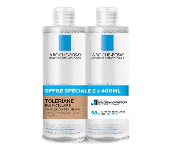 Tolériane Eau micellaire peaux sensibles La Roche-Posay - offre spéciale lot de 2 tubes de 400ml - image 1