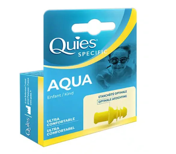 Protection auditive specific aqua enfant Quies - boîte d'une paire - image 1
