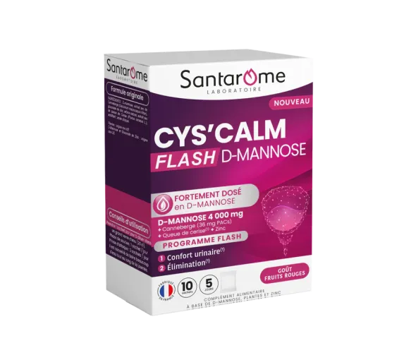 Cys'calm flash d-mannose Santarome - boite de 10 sachets - image 1