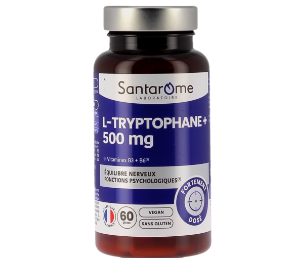 L-Tryptophane+ 500mg Santarome - pot de 60 gélules - image 1