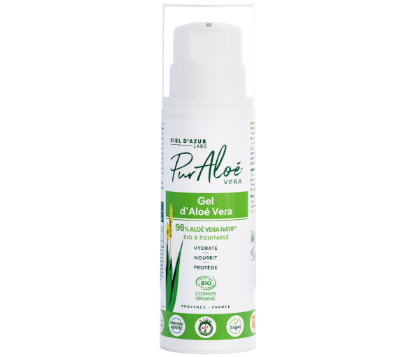 Gel 98% d'aloe vera bio Pur Aloé - flacon de 250 ml - image 1