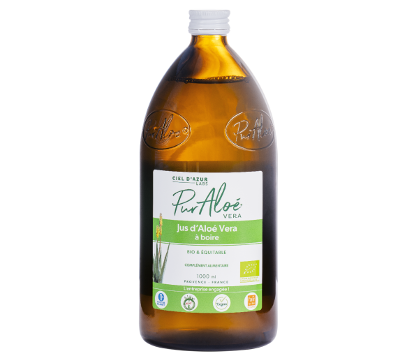 Jus d'Aloe Vera à boire Bio Pur Aloé - bouteille de 1000 ml - image 1