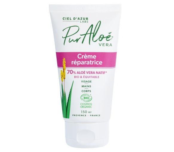 Crème réparatrice 70% Aloe vera Bio Pur Aloé - tube de 75 ml - image 1