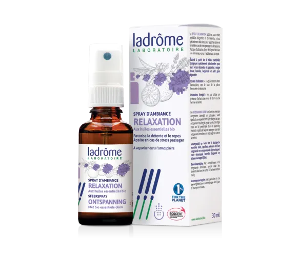 Spray d'ambiance relaxation bio Ladrôme - flacon de 30 ml