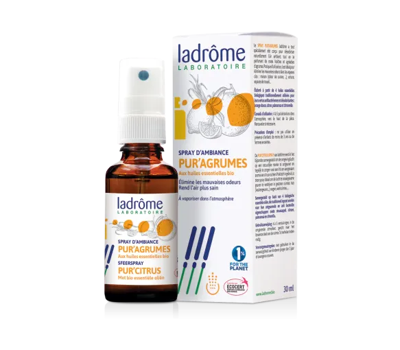 Spray d'ambiance pur'agrumes Ladrôme - spray de 30ml