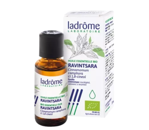 Huile essentielle bio ravintsara Ladrôme - flacon de 30ml