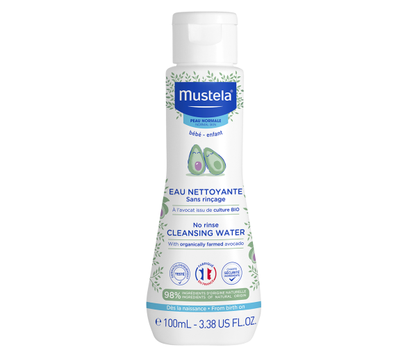Eau nettoyante sans rinçage Mustela - flacon de 100ml