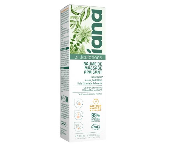 Baume de massage apaisant articulations Iana - tube de 100ml - image 1