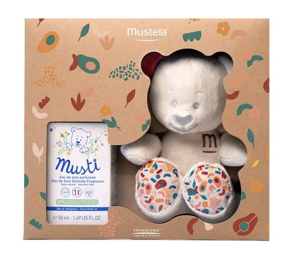 Coffret Musti Eau de soin parfumé + doudou Mustela - coffret de 2 produits - image 1