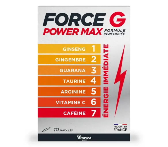 Force G Power Max Vitavea - boîte de 10 ampoules - image 1