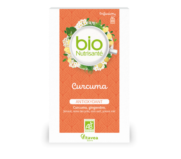 Infusion curcuma antioxydant Nutrisanté - boite de 20 sachets - image 1