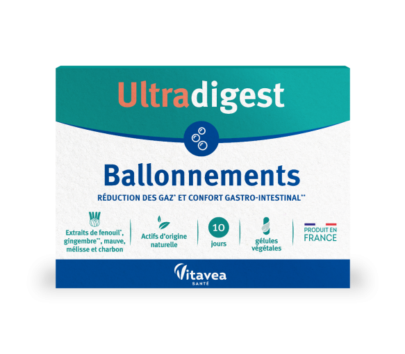 Ultradigest Ballonnements Vitavea - boîte de 30 gélules - image 1