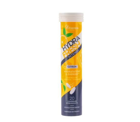 Hydrafresh intense saveur citron hydratation & énergie Vitavea - tube de 20 comprimés effervescents - image 1