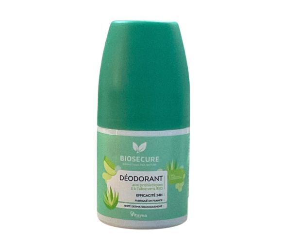 Déodorant probiotiques et aloe vera Bio Secure - roll-on de 50ml
