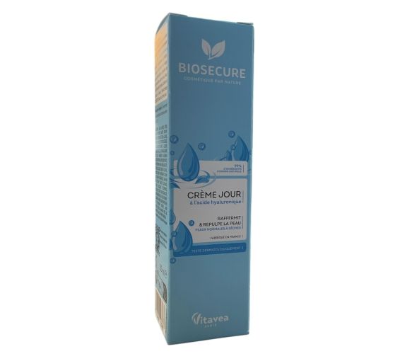 Crème de jour à l'acide hyaluronique Bio Secure - tube de 50ml - image 1