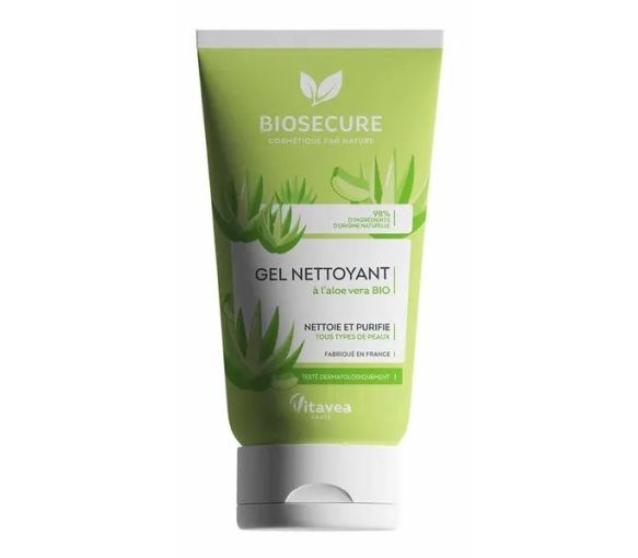 Gel nettoyant à l'aloe vera bio Bio Secure - tube de 150ml