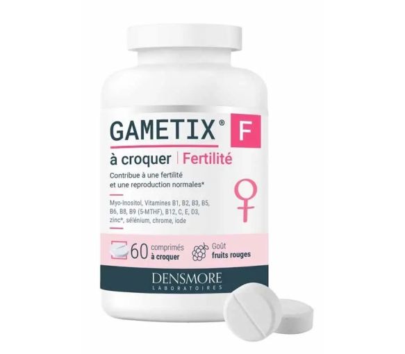 Gametix F fertilité Densmore - pot de 60 comprimés à croquer - image 1