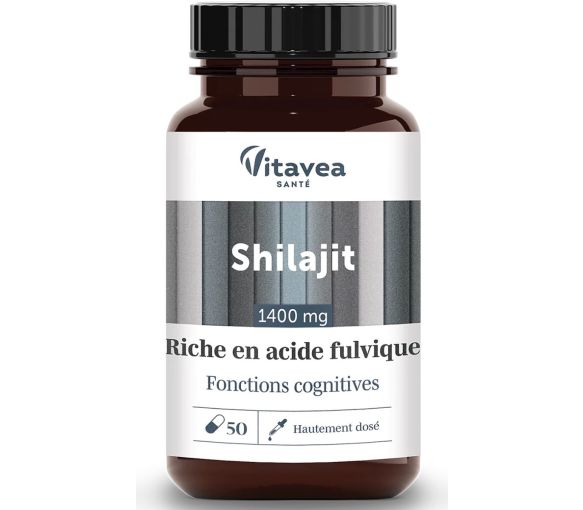 Shilajit 1400mg Vitavea - pot de 50 gélules