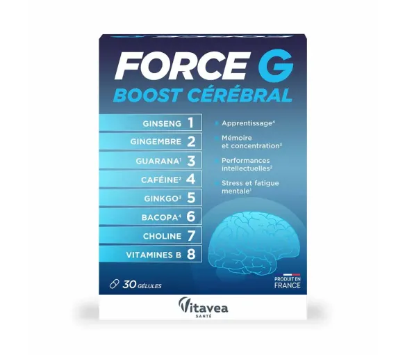 Force G boost cérébral Vitavea - boite de 30 gélules