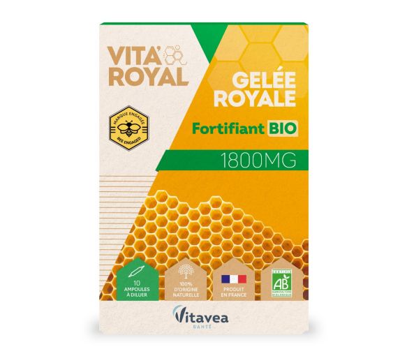 Vita'Royal Gelée royale bio 1800 mg Vitavea - boîte de 10 ampoules - image 1