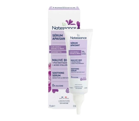 Sérum apaisant cuir chevelu sensible et irrité Natessance - tube de 75ml