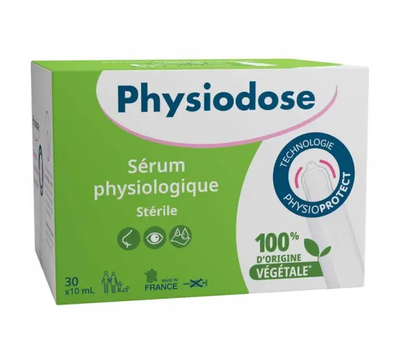 Physiodose Sérum physiologique Gilbert - boîte de 30 unidoses de 10ml - image 1