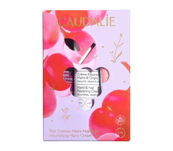 Trio crèmes mains nutrition Caudalie - coffret de 3 tubes - image 1