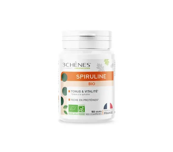 Spiruline Bio 3 Chênes - boîte de 100 comprimés