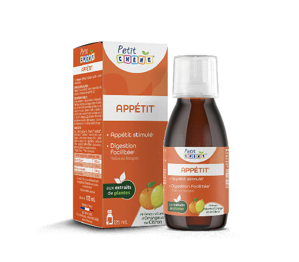 Sirop Petit Chêne appétit Les 3 Chênes - flacon de 125ml