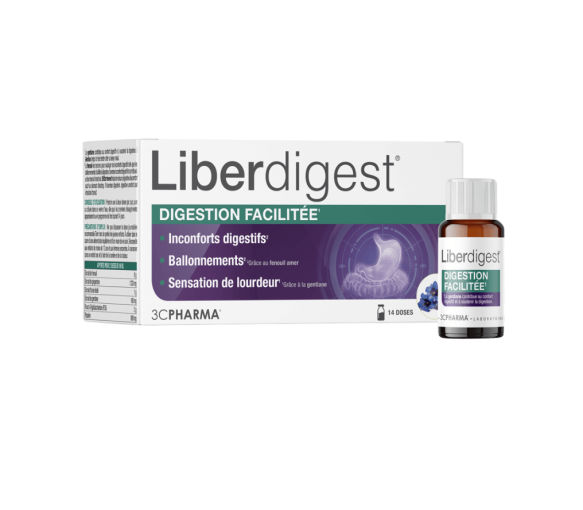Liberdigest digestion facilitée 3C Pharma - boîte de 14 unicadoses de 10ml