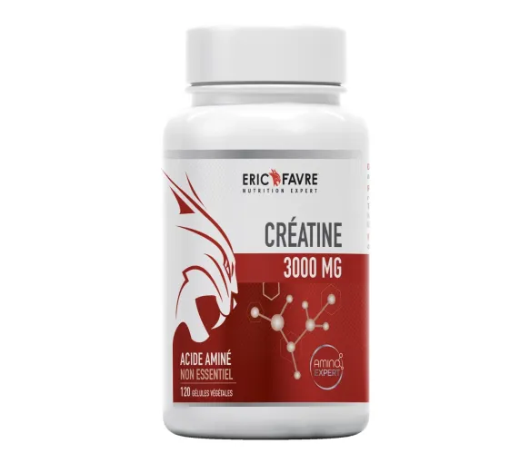Créatine 3000mg Eric Favre - pot de 120 gélules
