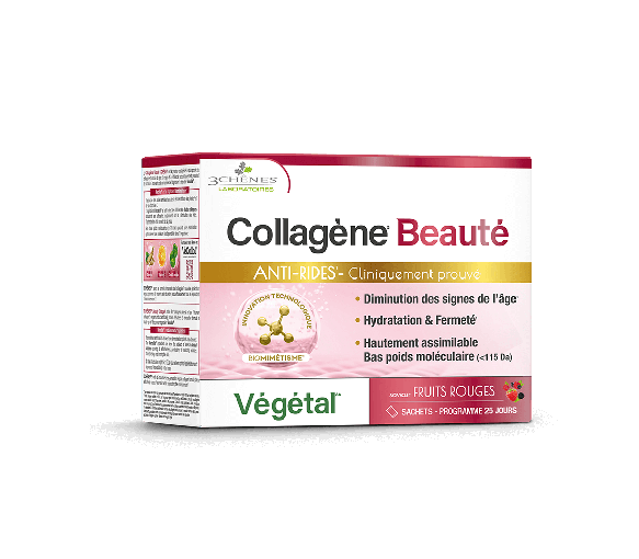 Collagène beauté végétal Les 3 Chênes - boite de 25 sachets