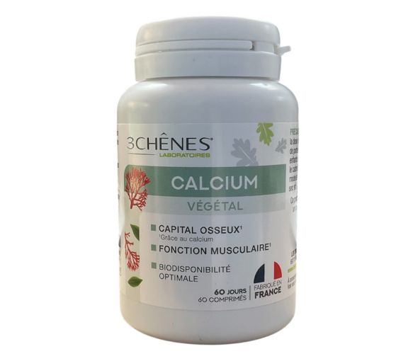 Calcium végétal 3 Chênes - pot de 60 comprimés