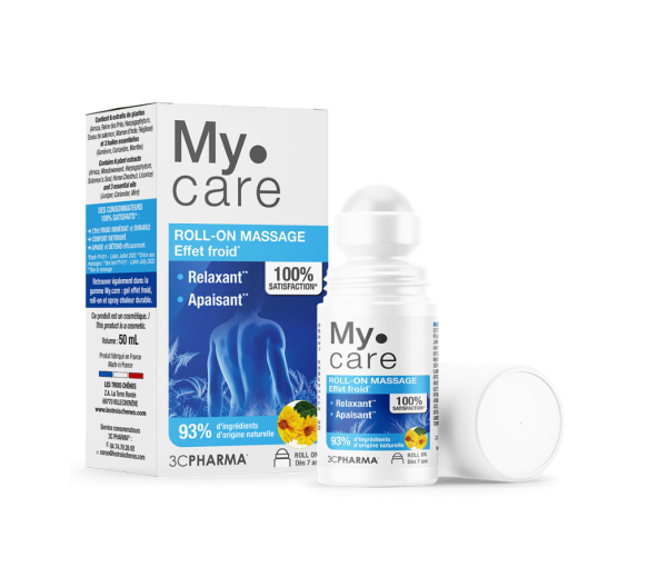 My Care roll-on de massage effet froid 3C Pharma - roll-on de 50ml