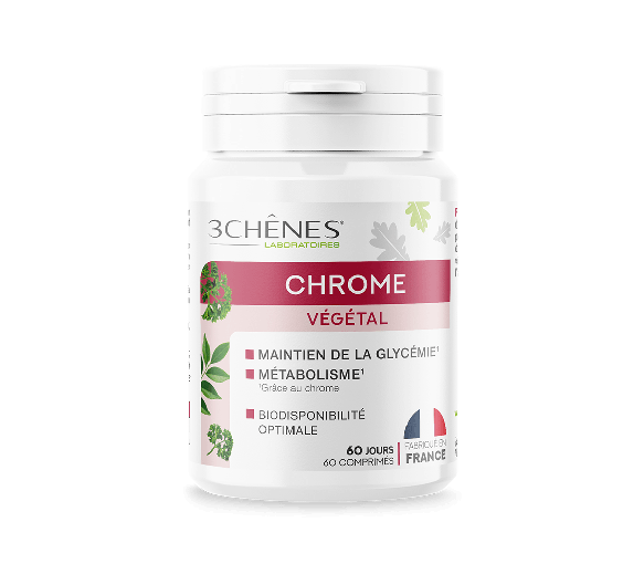 Chrome végétal 3 Chênes - pot de 60 comprimés