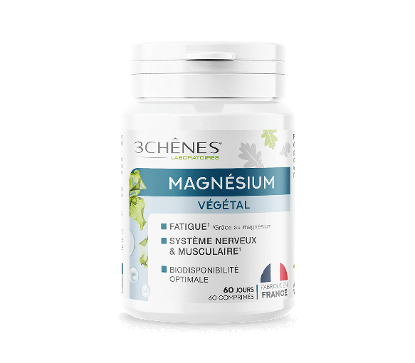 Magnésium végétal 3 Chênes - pot de 60 comprimés