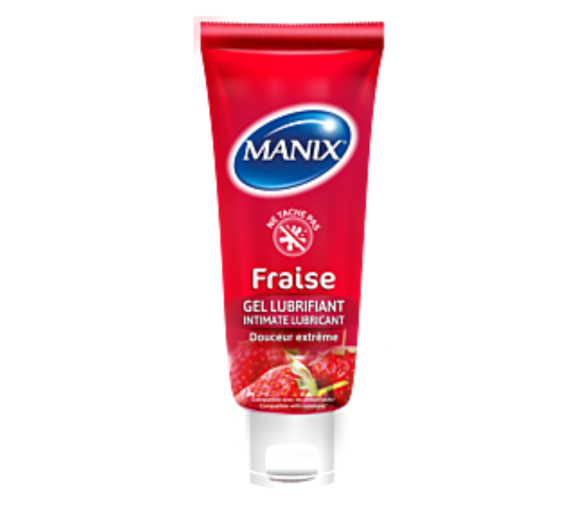 Gel lubrifiant intime fraise Manix - tube de 80ml - image 1