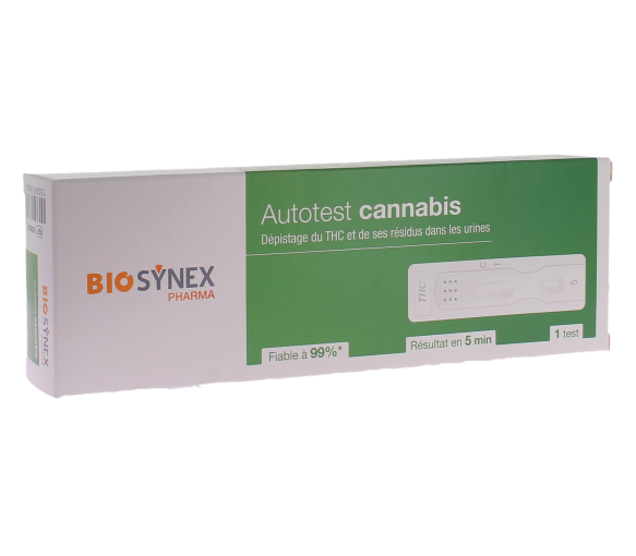 Autotest urinaire cannabis THC Biosynex - boite d'un test - image 1